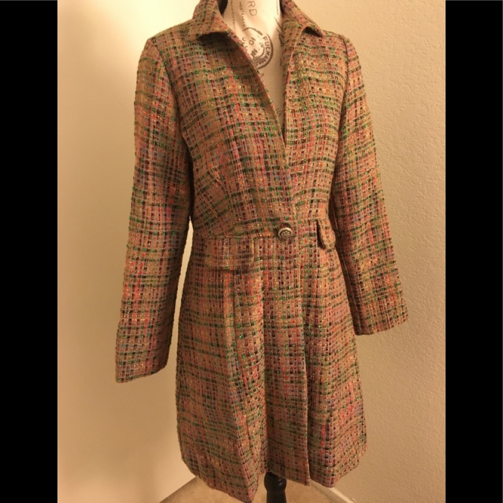 Beau Bois one button  over coat Size L